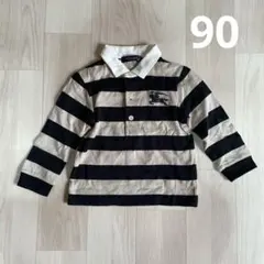 Burberry ストライプ ポロシャツ 長袖