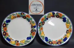 Royal Copenhagen Golden Summer 皿 2枚セット