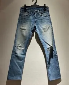 希少 ダブルアールエル RRL ダメージ加工 デニム パンツ 24 - メルカリ
