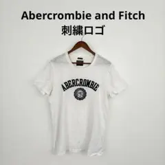 Abercrombie and Fitch 刺繍ロゴ Tシャツ ホワイト