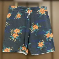 H&M ハイビスカス ライトスウェット ショートパンツ Lサイズ