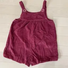 コーデュロイサロペットショートパンツ