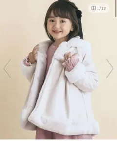 新品未使用SLIPSLAP フード付ムートンファーコート 90