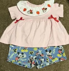 キッズ服 Tシャツ ボトムス ディズニー 2点セット