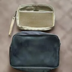 dunhill Durban クラッチバッグ　ポーチ ベージュ　ブラック