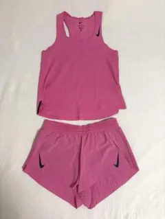 NIKE ランニングウェア レディースSサイズ 上下セット ライトグリーン