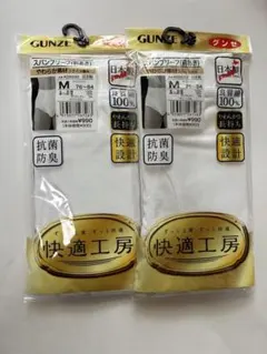 GUNZE 快適工房 スパンブリーフ 前あき Mサイズ 2枚セットのサムネイル