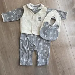 べべ　ロンパース　ベスト　スタイ　3点セット