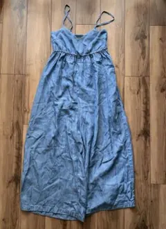 apart by lowrys デニムキャミソールサロペット　ライトブルー M