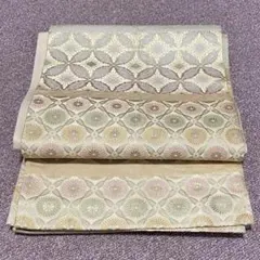 金色 花紋 汕頭刺繍 全通 袋帯【価格交渉可】 - メルカリ