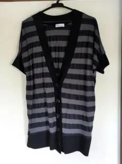 ROIDE ROME 半袖カーディガン ブラック・グレー