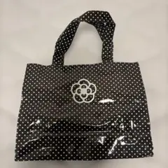 CLATHAS エナメルトートバッグ 水玉模様