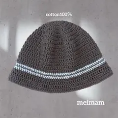 クロシェハット　クラッシャーハット　バケハ　ビーニー　ニット帽