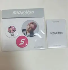 SnowMan POPUP タイ バンコク 缶バッジ フォトカードD 佐久間大介
