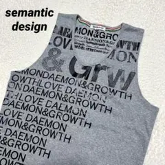 2026年最新】semantic design メンズ タンクトップ・ノースリーブ 