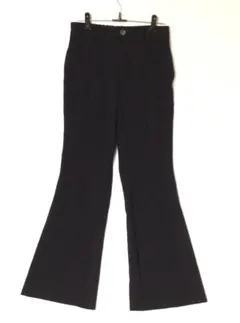 GU フレアスラックス フレアパンツ 黒 Mサイズ W後ろゴムなので伸びます。
