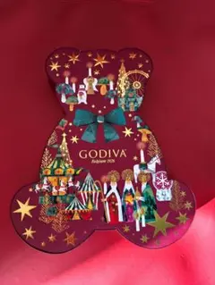 ゴディバ空箱　ゴディバチョコレート空箱　ゴディバくま空箱