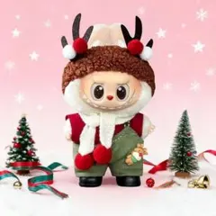 クリスマスのラブブちゃん用トナカイさんコス4点セットです❣