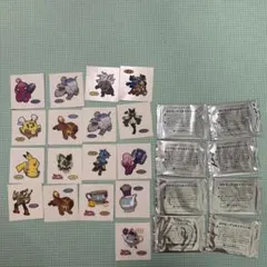 ポケモンパンシール 17枚、未開封8枚、合計25枚セット