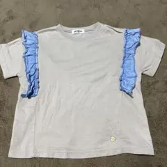 メイクユアデイ　デニムフリル半袖Tシャツ　120のサムネイル