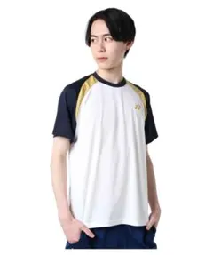 YONEX Tシャツ イエロー ネイビー サイズss