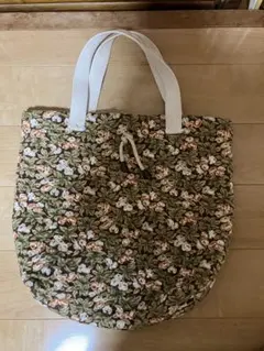 花柄トートバッグ 巾着タイプ ハンドメイド