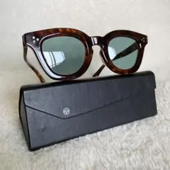 ayame TORO 鼈甲柄　サングラス　ブラウン　グリーン　専用ケース付きのサムネイル