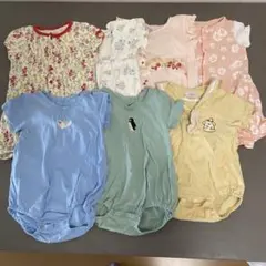 女の子　半袖ベビー服　ロンパース　まとめ売り　80