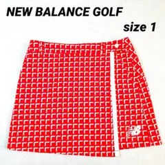 NEW BALANCE GOLF レディーススカート 文字柄 size 1 美品