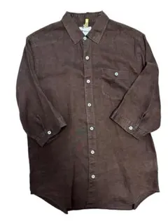 THE SHOP TK MIXPICE ブラウン長袖シャツ