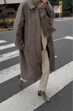 willfully 千鳥柄　ロングコートのサムネイル