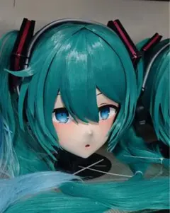 在庫あり】全頭面 初音ミク 着ぐるみ マスク コスプレ 鍵つき - メルカリ