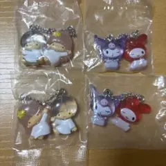 なかよしドロップチャーム4個セット マイメロディ キキララ
