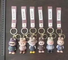 ラブブ Labubu 可愛い キーホルダー 6点セット バラ売り可