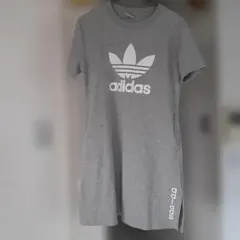 adidas 半袖 スエットワンピース グレーのサムネイル