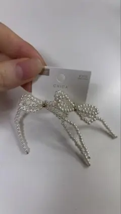 CHICA パール風リボン型イヤリング 他イヤリングまとめ売り