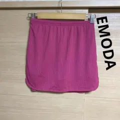 EMODAパープルピンク ストライプ タイトスカート