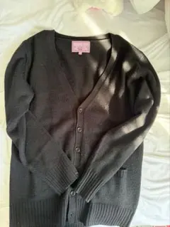 制服 黒 カーディガン