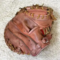 【良品】Wilson ウィルソン 硬式グローブ キャッチャーミット HBT26Nのサムネイル