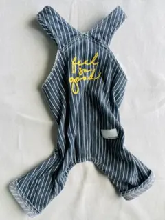 犬用ストライプオーバーオール 2L