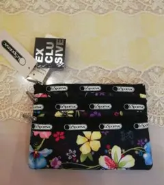 LeSportsac/レスポートサック 　3段ポーチ シルバーファスナー 新品