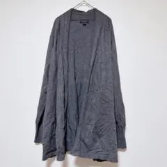 レディース グレー カーディガン 3X 大きいサイズ 長袖 トップス 春夏