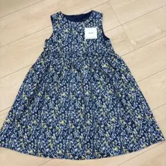 新品　タグ付き　Bebe オンフルールフラワープリントジャンパースカート 130