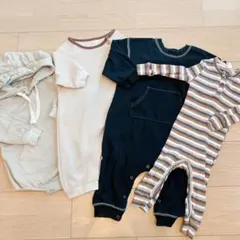 男の子　韓国子供服　ロンパース　4点セット まとめ売り　80〜90cm