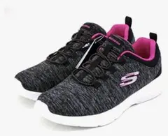 SKECHERS スニーカー ブラック ピンク レディース 23,5cmのサムネイル