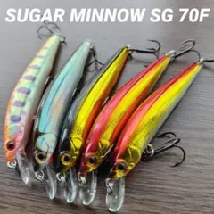 bassday SUGAR MINNOW SG 70F　５個　中古品のサムネイル