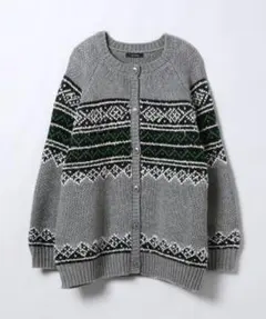 UNITED ARROWS ノルディック ジャガード カーディガン - メルカリ