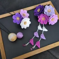 つまみ細工　髪飾り　No.57