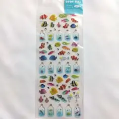 ラスト　DROPSEAL　熱帯魚　キラキラ　ぷっくり　ドロップシール