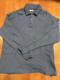 BEAUTY&YOUTH ブルー長袖ポロシャツ XL